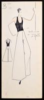 Karl Lagerfeld Fashion Drawing - Sold for $1,430 on 04-18-2019 (Lot 81).jpg
